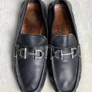Salvatore Ferragamo Parigi Gancini Driving Loafers - Black - Men’s Size 10.5